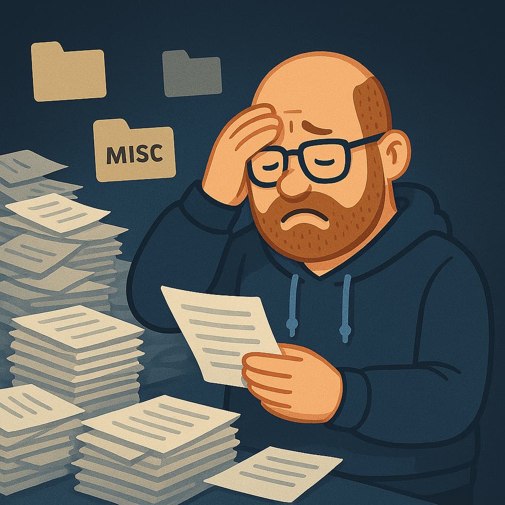 Christian buried in documents